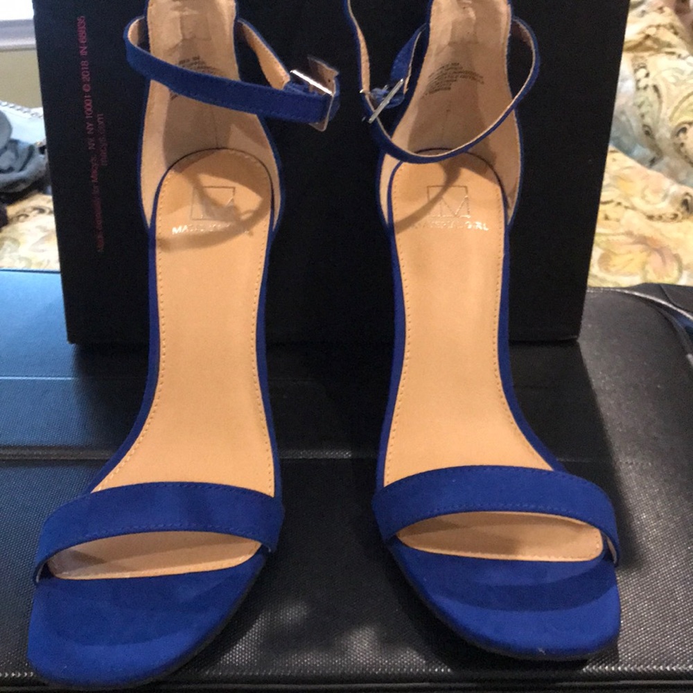 Colbat blue heels worn once